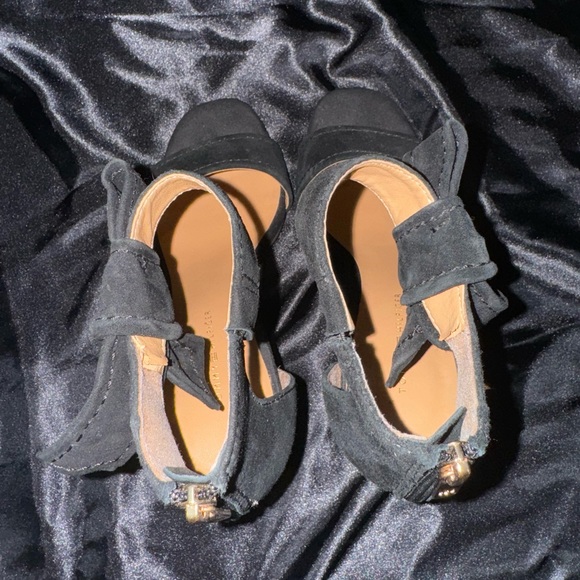 Tommy Hilfiger Black Suede Heels - Picture 3 of 9